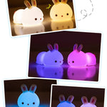 Cute Rabbit Touch Night Light