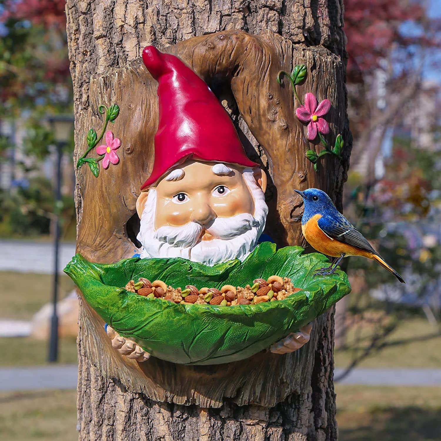 Resin Garden Gnome Bird Feeder