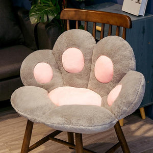 Cute Cat Paw Plush Seat Cushion