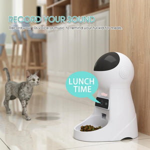 Smart Automatic Pet Feeder With Voice Recorder