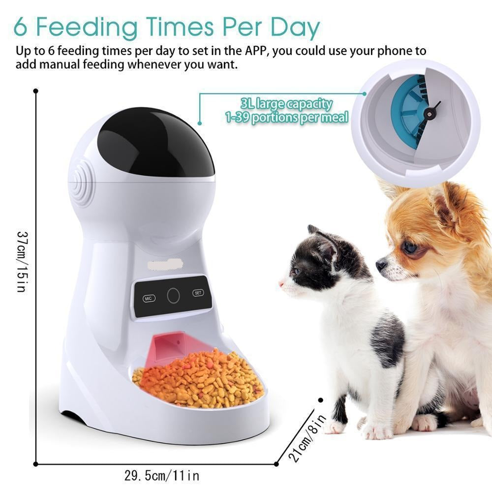 Smart Automatic Pet Feeder With Voice Recorder