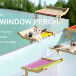 Wooden Window Perch Cat Bed