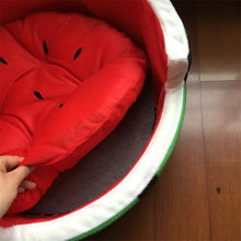 Load image into Gallery viewer, Watermelon Plush Dog and Cat Bed
