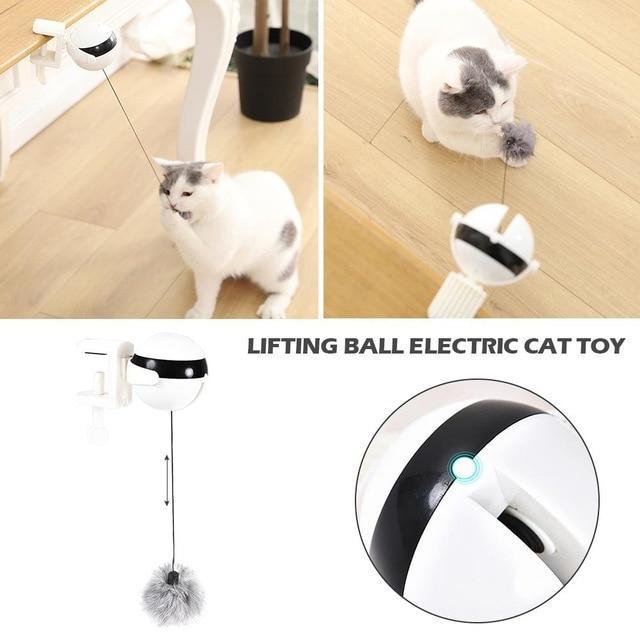 Interactive Electronic Motion Cat Toy Automatic Lifting Ball
