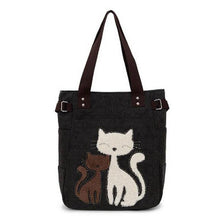 Load image into Gallery viewer, Cat Canvas Shoulder Bag

