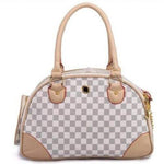 Stylish Checkered Tote Pet Carrier