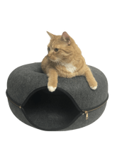 Load image into Gallery viewer, Donut Felt Cat Cave Pet Bed
