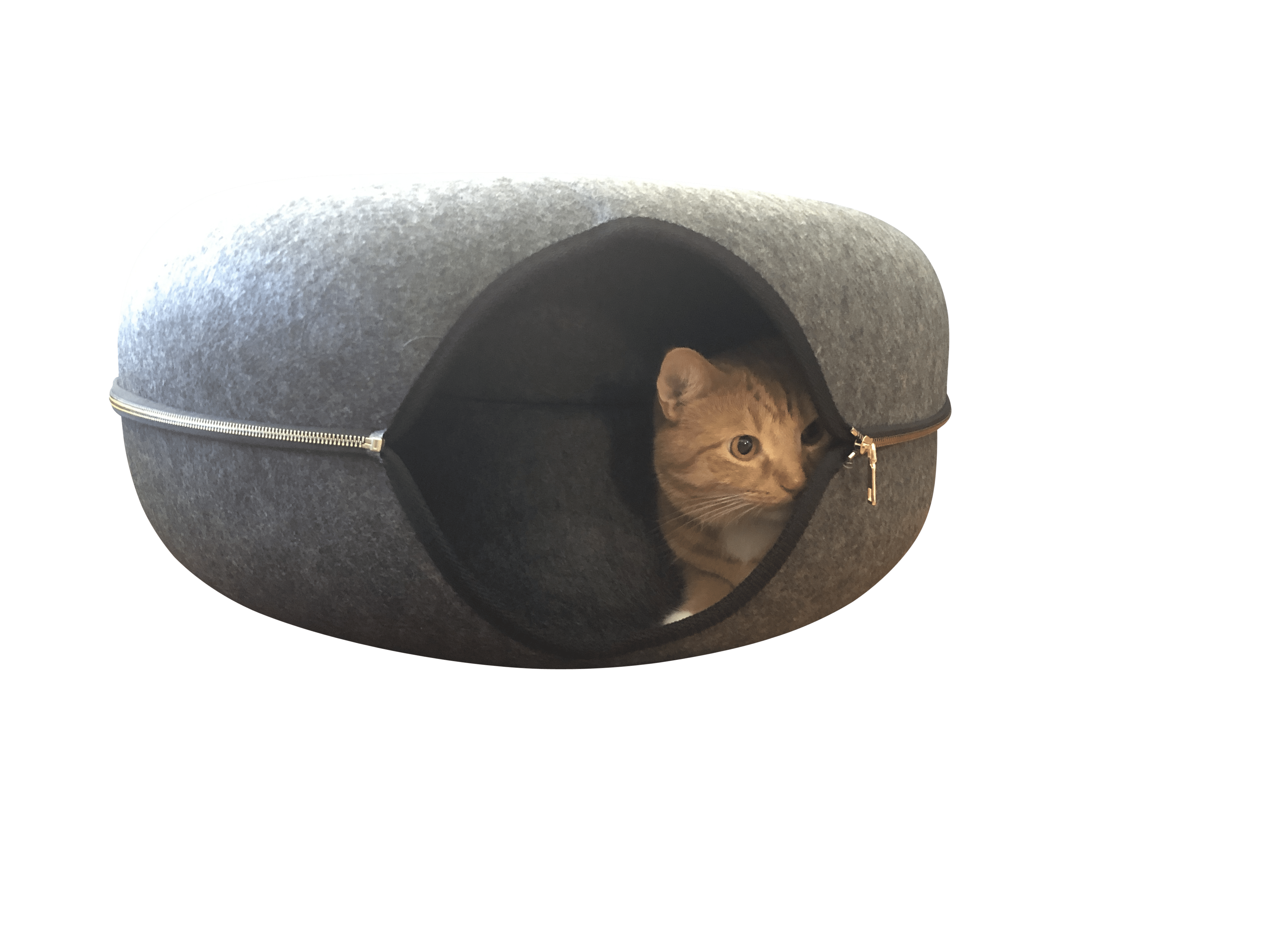 Donut Felt Cat Cave Pet Bed